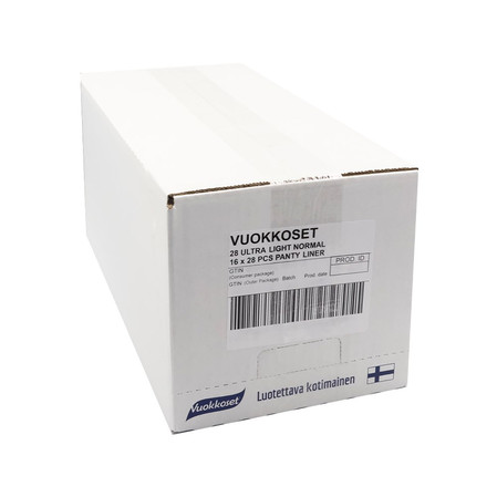 Vuokkoset, ULTRA LIGHT, Cienkie wkładki higieniczne, 28 szt.