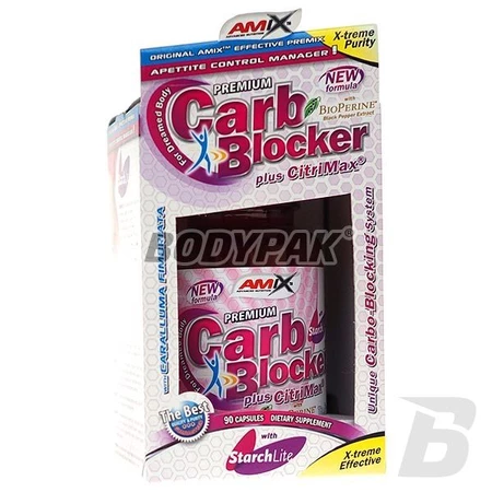 AMIX CARB BLOCKER WITH STARCHLITE BOX spalacz tłuszczu 90 kaps.