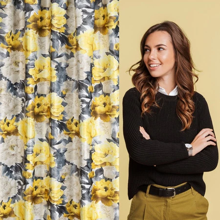 ZASŁONA GOTOWA VENICE NA TAŚMIE 140 X 270 CM KREMOWY