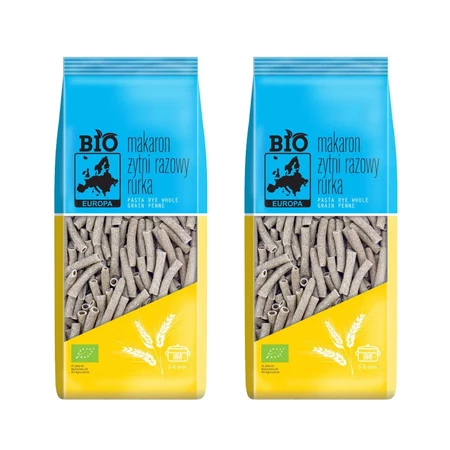 Zestaw 2x MAKARON (ŻYTNI RAZOWY) RURKA BIO 400 g - BIO PLANET