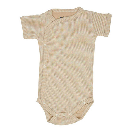 Lodger Body kopertowe niemowlęce krótki rękaw bawełniane beżowe Ciumbelle Ivory r. 68