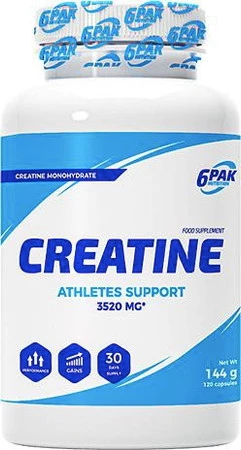 6PAK CREATINE Kreatyna monohydrat 120 kaps.
