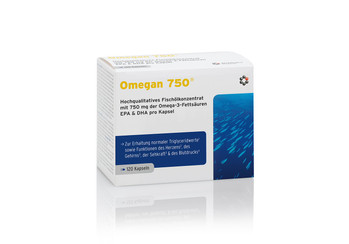 INTERCELL PHARMA Omegan 750 kwasy tłuszczowe EPA i DHA 120 kaps.