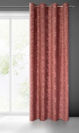 ZASŁONA GOTOWA OCTAVIA 140 X 250 CM CIEMNORÓŻOWY