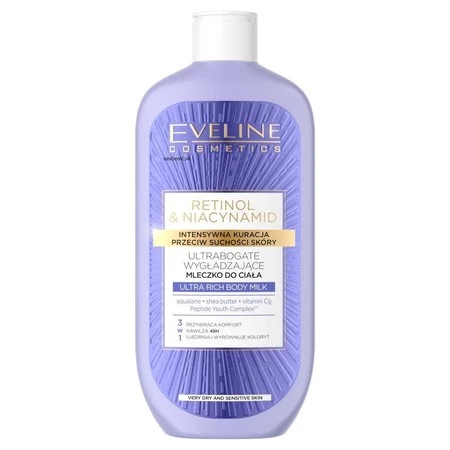 Retinol&Niacynamid ultrabogate wygładzające mleczko do ciała 350ml