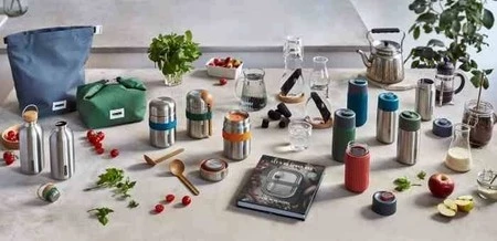 BB - Kubek termiczny stalowy, morski