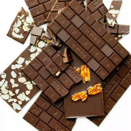 BeKeto Wegańska Keto Czekolada z olejem MCT karmelizowany orzech 80g x10