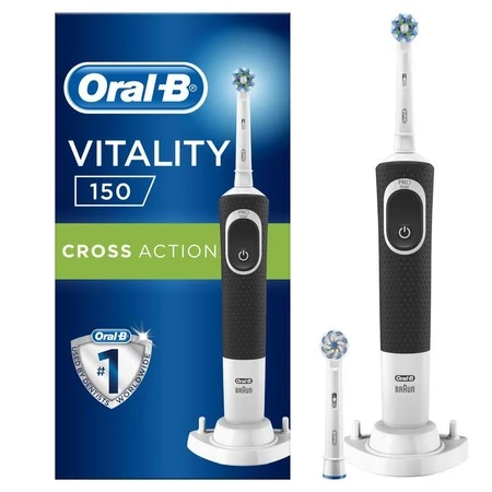 ORAL-B BRAUN SZCZOTECZKA ELEKTRYCZNA VITALITY D150 BLACK (1x crossaction + 1xSensi)