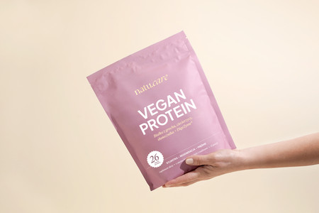 Natu.Care Białko wegańskie Vegan Protein Biała Czekolada Maliny 525 gr.