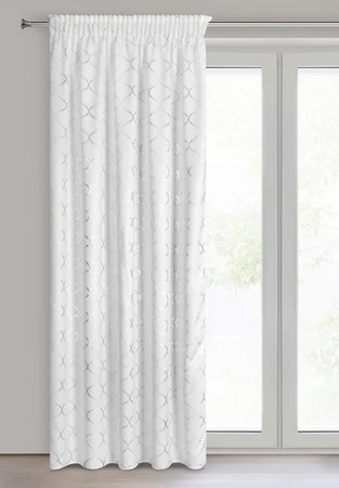 ZASŁONA GOTOWA MILI NA TAŚMIE 140 X 270 CM BIAŁY