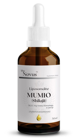 The Novus Mumio liposomalne z piperyną krople 50 ml