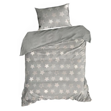 Komplet pościeli Flano 4 200 x, 220 cm, Srebrny