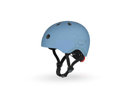 SCOOTANDRIDE Kask S-M dla dzieci 3+ Steel