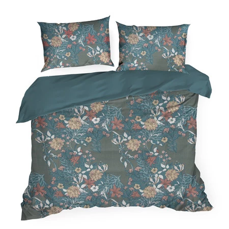 KOMPLET POŚCIELI HOME 01 160 X 200 CM TURKUSOWY
