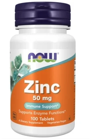 Now Foods Cynk Glukonian 50mg na wspaecie odporności 100 tabl.