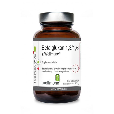 KENAY Beta Glucan 1,3/1,6 Wellmune® na wsparcie odporności i naturalnych mechanizmów obronnych organizmu 60 kaps.
