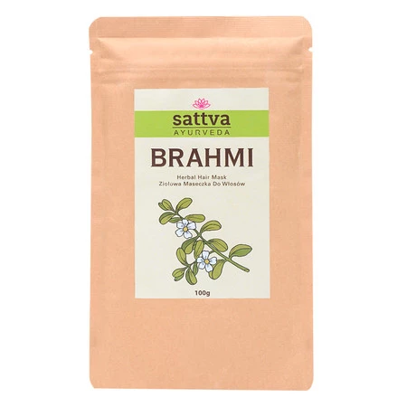 Zestaw 2x Sattva - Maseczka ziołowa do włosów Brahmi 100g