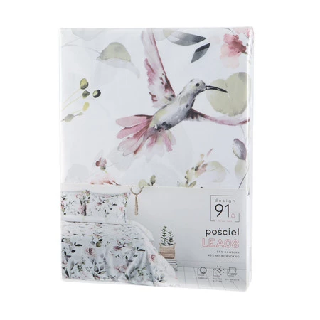 Pościel D91 Lea 08 220 x 200 cm, Biały