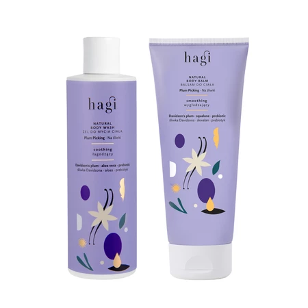Hagi - Xmas Zestaw Na Śliwki Balsam do Ciała 200ml+Żel do mycia ciała 300ml