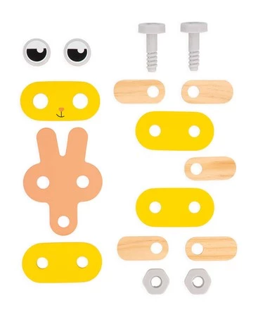 Janod Drewniane zwierzątka do składania Brico'Kids 3+