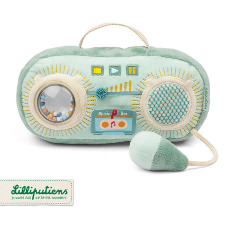 Lilliputiens Przytulanka aktywizująca do zabawy Radio Smok Joe 9m+