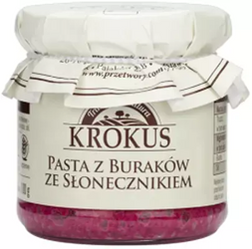 Krokus PASTA Z BURAKÓW ZE SŁONECZNIKIEM BEZGLUTENOWA 180 g