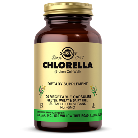 Solgar Chlorella 520 mg - rozerwane ściany komórek 100 kaps.