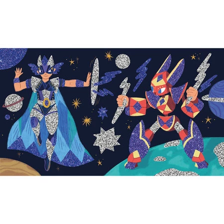 Janod Zestaw kreatywny Brokat Bohaterowie 6+