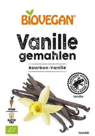 BioVegan − Wanilia Bourbon mielona bezglutenowa Bio − 5 g