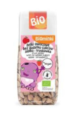 ŻELKI OWOCOWE BEZ DODATKU CUKRÓW JABŁKO - TRUSKAWKA BIO 75 g - BIOMINKI