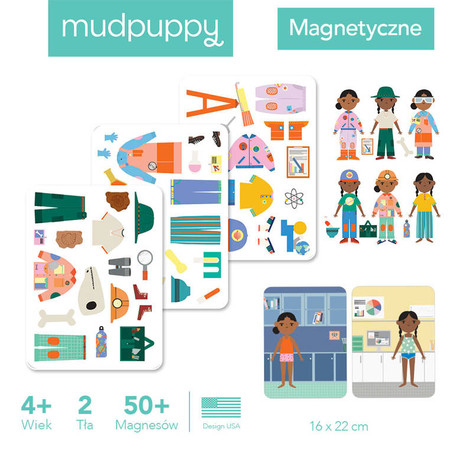 Mudpuppy Magnetyczne postacie Mogę zostać... naukowcem! 4+