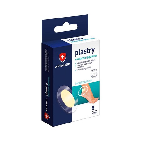 Plastry na otarcia i pęcherze 8 sztuk