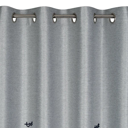 ZASŁONA GOTOWA ALVIN 140 X 250 CM SREBRNY