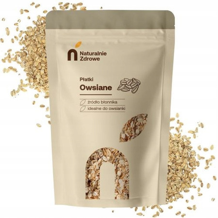Naturalnie Zdrowe Płatki Owsiane 1 kg