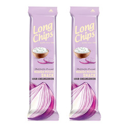 Zestaw 2x Chipsy ziemniaczane o smaku śmietany z cebulką 75 g