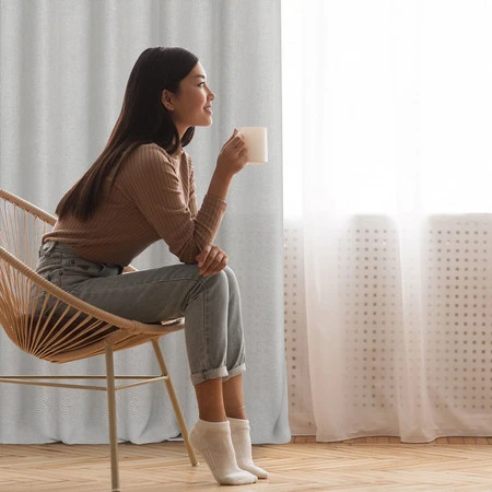 ZASŁONA GOTOWA CINDY 140 X 250 CM SZARY