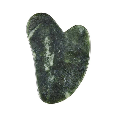 Gua Sha kamień do masażu twarzy i szyi z jadeitu Green