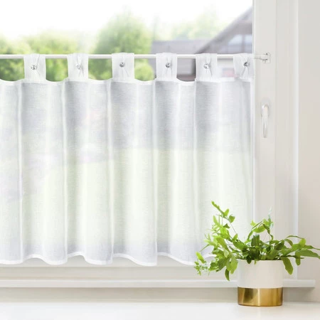 FIRANA GOTOWA SEVILLA NA SZELKACH 150 X 60 CM BIAŁY