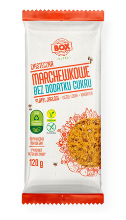 Ciasteczka jaglano-marchewkowe bezglutenowe 120 g