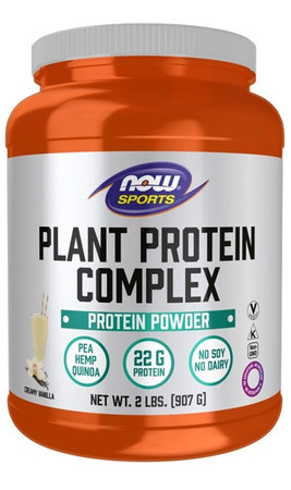Now Foods Plant Protein Complex odżywka białkowa wegan 907 g smak wanilia