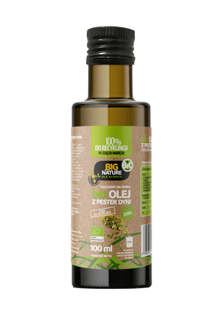 Olej z pestek dyni BIO tłoczony na zimno 100ml