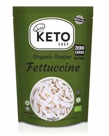 MAKARON (KONJAC) FETTUCCINE BEZGLUTENOWY BIO 270 g (200 g) - KETO CHEF (BETTER THAN FOODS)