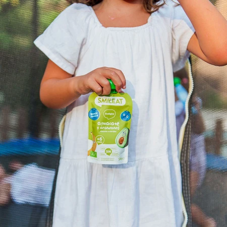 Smileat, BIO Mus z jagodami i awokado 6m+, 100g
