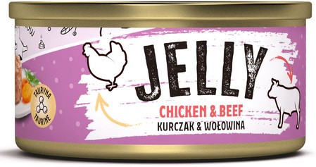 MR.BANDIT Jelly Chicken / Beef Kurczak Wołowina dla kota 80g