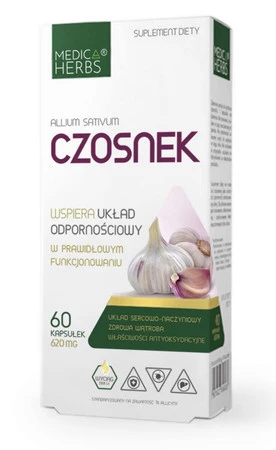 MEDICA HERBS Czosnek 620mg, 60 kaps.