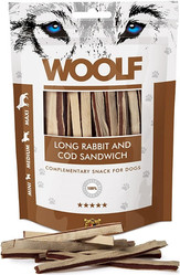WOOLF Long Rabbit Cod Sandwich Królik Dorsz 100g