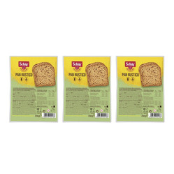 Zestaw: 3x Schar − Pan Rustico, chleb wiejski bezgl. − 250 g