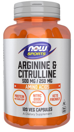 Now Foods - Arginina i Cytrulina (120 kaps.)
