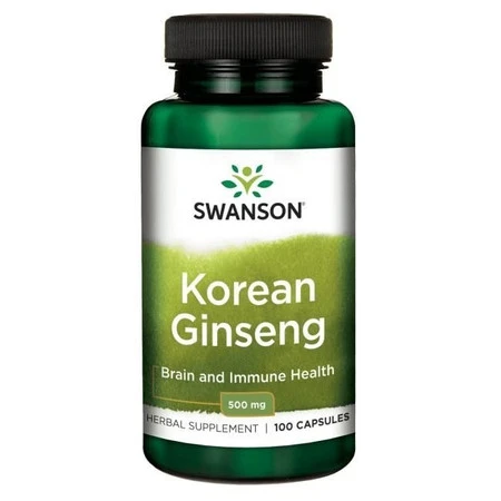 Swanson Ginseng Żeń-Szeń Koreański 500 Mg 100 K