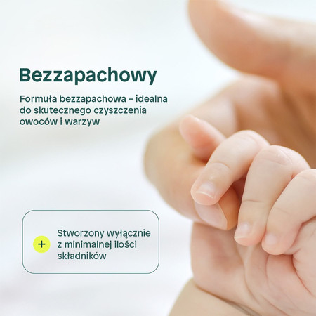 Attitude NATURE+, Bezzapachowy spray do mycia owoców i warzyw, 800 ml